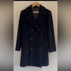 MARELLA vintage wool-cashmere blended Pea Coat